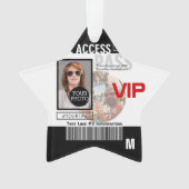 Erstellen Sie Ihren eigenen VIP Pass 8 Wege, um Ih Ornament (Vorderseite)