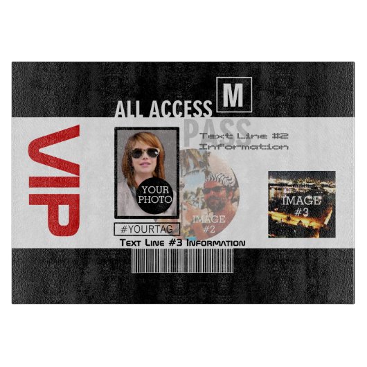Erstellen Sie Ihren eigenen VIP Pass 8 Wege, um Ih Schneidebrett (Vorderseite)
