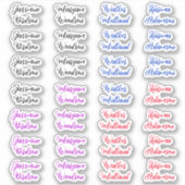 Erstellen Sie Ihren eigenen vollständigen Namen fü Aufkleber (Vorderseite)