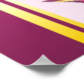 Erstellen Sie Ihren eigenen Wappen Pink Gold Crown Poster (Ecke)