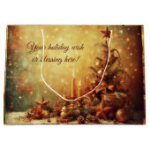 Erstellen Sie Ihren eigenen warmen Weihnachtsbaum Große Geschenktüte (Vorderseite)