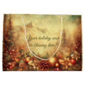 Erstellen Sie Ihren eigenen warmen Weihnachtskranz Große Geschenktüte (Rückseite)