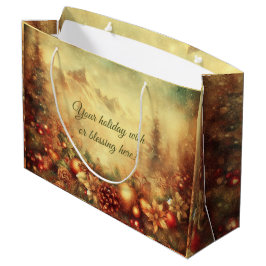 Erstellen Sie Ihren eigenen warmen Weihnachtskranz Große Geschenktüte