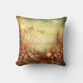 Erstellen Sie Ihren eigenen warmen Weihnachtskranz Kissen