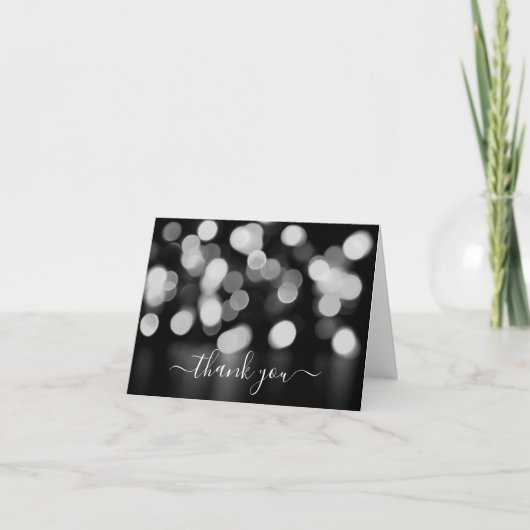 Erstellen Sie Ihren eigenen weichen Fokus Gray Bok Dankeskarte (Vorderseite)