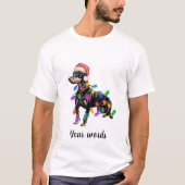 Erstellen Sie Ihren eigenen Weihnachts Doberman Do T-Shirt (Vorderseite)