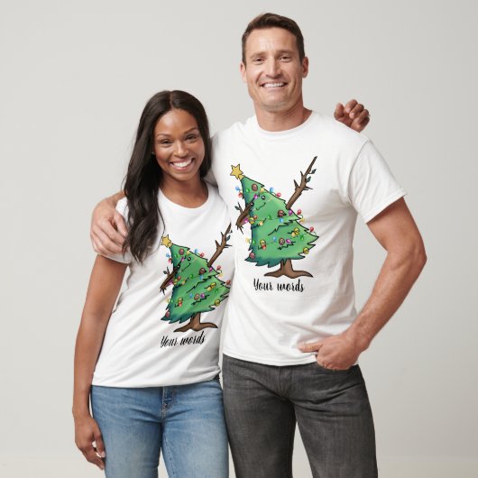 Erstellen Sie Ihren eigenen Weihnachtsbaum T-Shirt (Unisex)