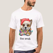Erstellen Sie Ihren eigenen Weihnachtskorgi-Hund T-Shirt (Vorderseite)