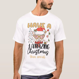 Erstellen Sie Ihren eigenen Weihnachtslama T-Shirt