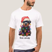 Erstellen Sie Ihren eigenen Weihnachtsrottweiler-H T-Shirt (Vorderseite)