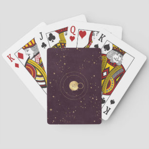 Erstellen Sie Ihren eigenen Wein & Gold Celestial Spielkarten