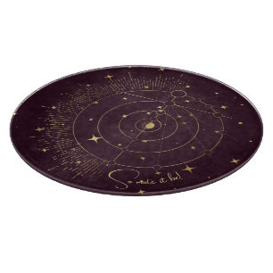 Erstellen Sie Ihren eigenen Wein & Gold Celestialm Schneidebrett