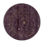 Erstellen Sie Ihren eigenen Wein & Gold Celestialm Schneidebrett (Vorderseite)