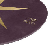 Erstellen Sie Ihren eigenen Wein & Gold Sechs-Punk Schneidebrett (Ecke)