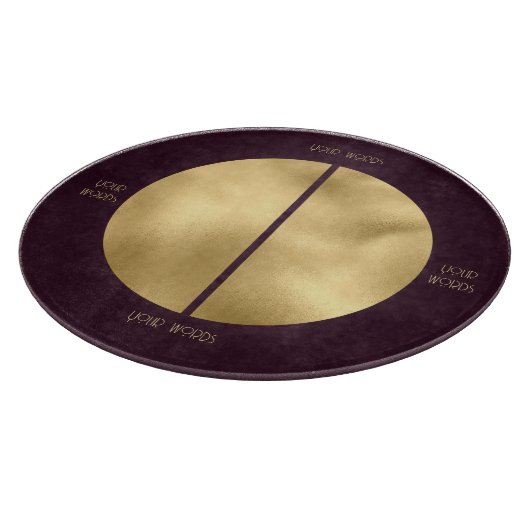 Erstellen Sie Ihren eigenen Wein & Gold Split Voll Schneidebrett (Ecke)