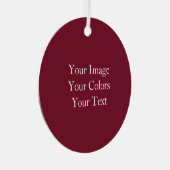 Erstellen Sie Ihren eigenen Wein Rot Ornament Aus Metall (Vorderseite Rechts)