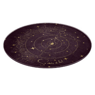 Erstellen Sie Ihren eigenen Wein- und Gold-Himmels Schneidebrett