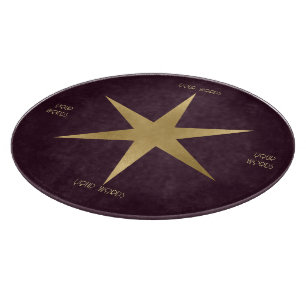 Erstellen Sie Ihren eigenen Wein- und Gold-Sechsst Schneidebrett