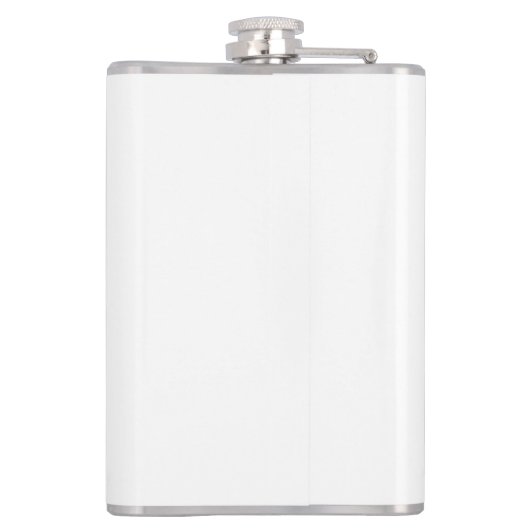 Erstellen Sie Ihren eigenen weißen Solid individue Flachmann (Rückseite)