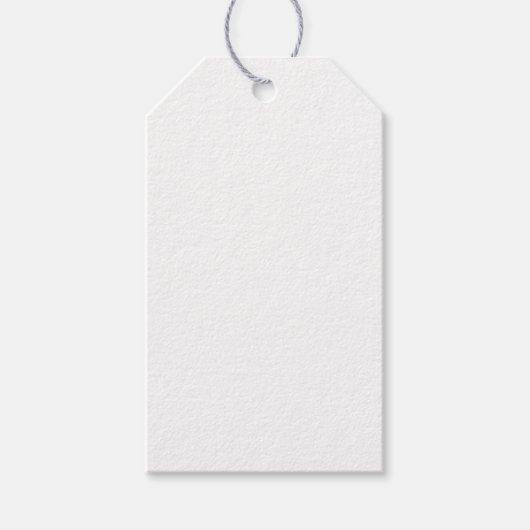 Erstellen Sie Ihren eigenen weißen Solid individue Geschenkanhänger (Vorderseite)