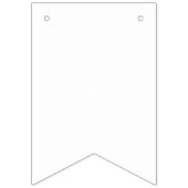 Erstellen Sie Ihren eigenen weißen Solid individue Wimpelkette (Erste Fahne)