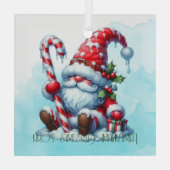 Erstellen Sie Ihren eigenen Western Peppermint Wei Ornament Aus Glas (Rückseite)