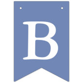Erstellen Sie Ihren eigenen White Letter Blue Back Wimpelkette (Zweite Fahne)