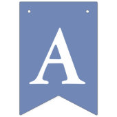 Erstellen Sie Ihren eigenen White Letter Blue Back Wimpelkette (Erste Fahne)