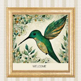 Erstellen Sie Ihren eigenen Winter Hummingbird Poster