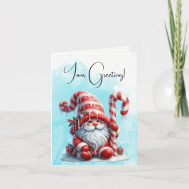 Erstellen Sie Ihren eigenen Wintery Peppermint Wei Feiertagskarte