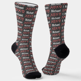 Erstellen Sie Ihren eigenen XOXO-Valentinstag Socken