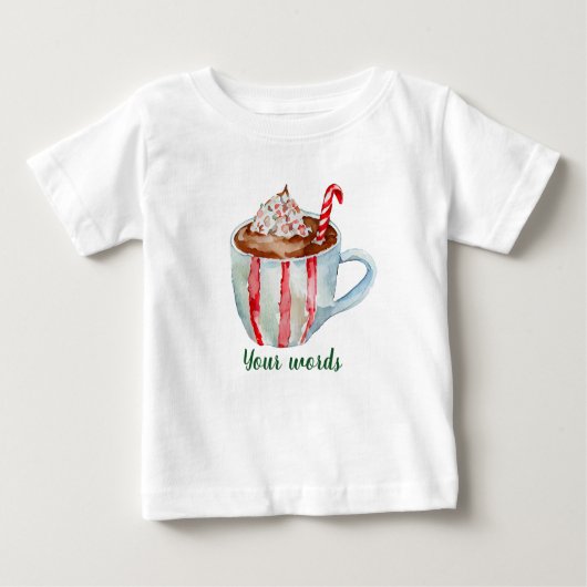 Erstellen Sie Ihren eigenen Yuletide Peppermint Ho Baby T-shirt (Vorderseite)