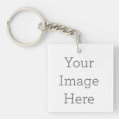 Acryl-Schlüsselanhänger, Quadrat (doppelseitig) (Vorderseite)