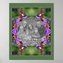 Erstellen Sie Ihren Foto-Schmetterling auf einer B Poster