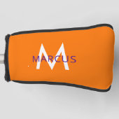 Erstellen Sie Ihren Mit Monogramm Orange Blade Sty Golf Headcover (Vorderseite)