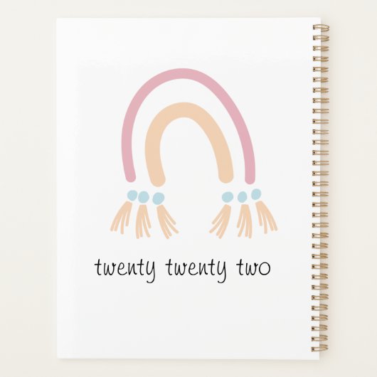 Erstellen Sie Ihren Namen Monatlicher Wochenplaner (Rückseite)