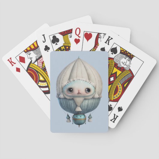 Erstellen Sie Ihren Niedlichen Steampunk-Heißluftb Spielkarten (Rückseite)