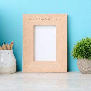 Erstellen Sie Ihren personalisierten 4" x 6" Bilde Geätzte Rahmen