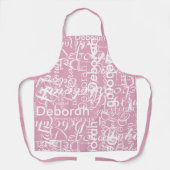 Erstellen Sie ihren Personalisierten Namen Rosa Schürze (Vorderseite)