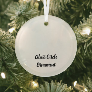 Erstellen Sie Ihren persönlichen Glas-Kreis-Orname Ornament Aus Glas