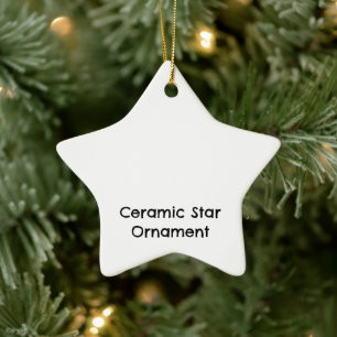 Erstellen Sie Ihren persönlichen keramischen Stern Keramik Ornament