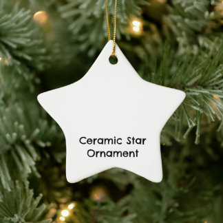 Erstellen Sie Ihren persönlichen keramischen Stern Keramik Ornament