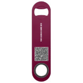 Erstellen Sie Ihren QR-Code und Textbar-Schlüssel Speed Flaschenöffner (Vorderseite)
