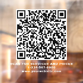 Erstellen Sie Ihren QR-Code - White Fensteraufkleber (Blatt 2)