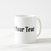 Erstellen Sie Ihren Text druckt schöne Design-Cup Kaffeetasse (VorderseiteRechts)