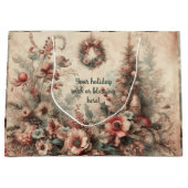 Erstellen Sie Ihren Viktorianischen Weihnachtskran Große Geschenktüte (Vorderseite)