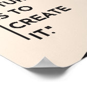 Erstellen Sie Ihren Weg mit Abraham Lincoln Poster (Ecke)