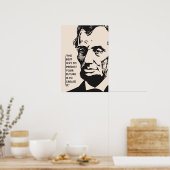 Erstellen Sie Ihren Weg mit Abraham Lincoln Poster (Küche)