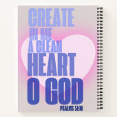 Erstellen Sie in Me ein neues, Christliches Notebo Notizblock (Rückseite)