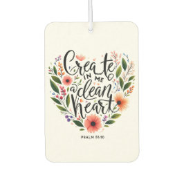 Erstellen Sie in mir ein sauberes Herz blühend Autolufterfrischer